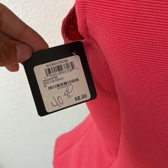 NWT Halogen Coral Zipper Back Sleeveless Peplum Top 0048 - Picture 7 of 10